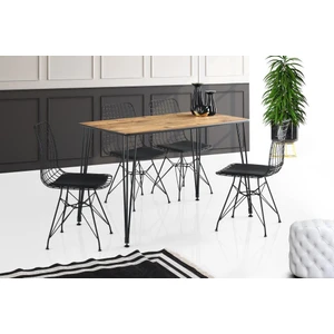 Sivas Gözde   Ekonomik Mdf Mutfak Masası ve 4 Adet Sandalye Takımı 70X120