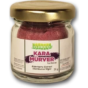 Saf Kara Mürver Toz Ekstrakt 20 gr Sambucus Nigra Extract Florest