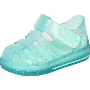 S10265 Star Glitter Plaj Havuz  Kız Çocuk Deniz Sandaleti Mint Yeşil