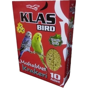 Klas Bird Muhabbet Krakeri 3 Kutu = (30 Adet)