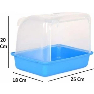 Canlı Petshop Papağan Için Büyük Boy Kuş Banyoluk 25X18 cm