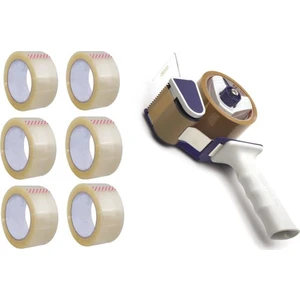 Mas 670 Koli Bantlama Makinesi + 45  x 100  Şeffaf Koli Bandı 6'lı