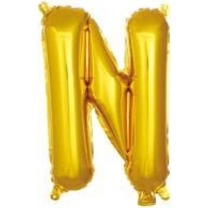 Harf Balon Folyo Küçük Boy 16 Inç  35 cm Gold N
