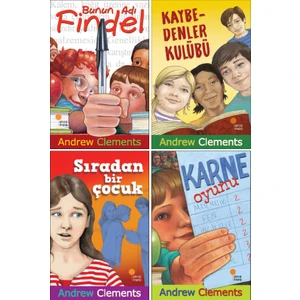 Andrew Clements 4 Kitap Set-2 - Bunun Adı Findel - Kaybedenler Kulübü - Sıradan Bir Çocuk - Karne Oyunu
