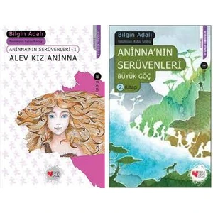 Aninna'nın Serüvenleri 2 Kitap Set - Alev Kız Aninna - Büyük Göç - Bilgin Adalı