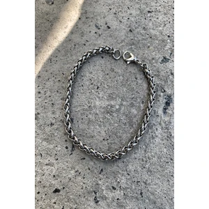 X-lady Accessories Angelus Model 3mm Kalın Kararmaz Unisex  Bileklik Gümüş Kaplama