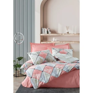 Cotton Box Ranforce Tek Kişilik Nevresim Takımı - Tetragon Pembe