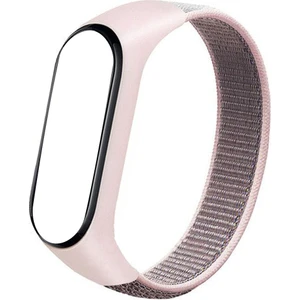Xiaomi Mi Band 6 Uyumlu Nylon Kordon Açık Pembe