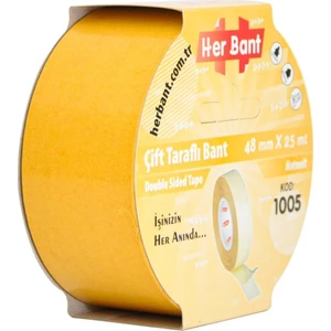 Bant Çift Taraflı Bant 48 mm x 25 mt