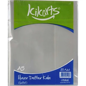 Kika Hazır Defter Kabı Şeffaf A5