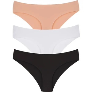 Vanilya Secret Düşük Bel Dikişsiz Lazer Kesim Külot 3'lü Paket