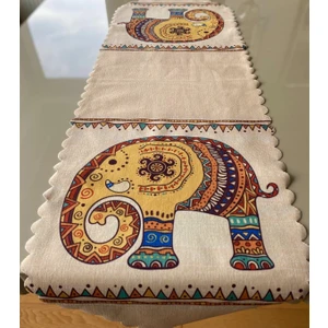 Fil Desenli 40*140 cm Lazer Kesim Runner