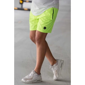 Neon Yeşil Basic Deniz Şortu 4262