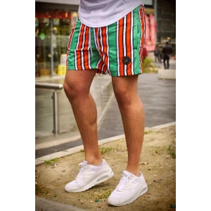 Çizgili Yeşil Deniz Şortu MDX2956