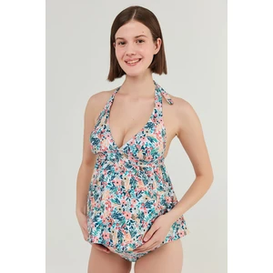 Çok Renkli Betsy Hamile Tankini Bikini Üstü