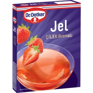 Dr. Oetker  Bitkisel Jel Çilek Aromalı 100 gr x 4