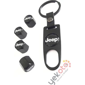 Jeep Metal Anahtarlık ve Sibop Kapak Seti 1.kalite