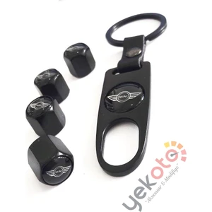 Mını Cooper Metal Anahtarlık ve Sibop Kapak Seti 1.kalite