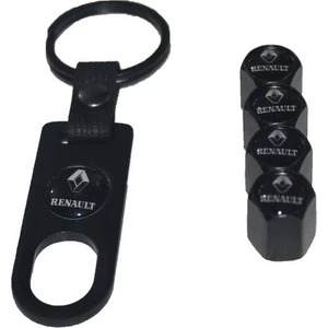 Renault Metal Anahtarlık ve Sibop Kapak Seti 1.kalite