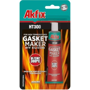 HT300 Yüksek Isı Silikonu Sıvı Conta 50 ml Tüp Kırmızı