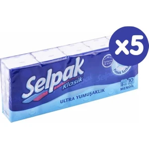Klasik Cep Mendili 10'lu x 5