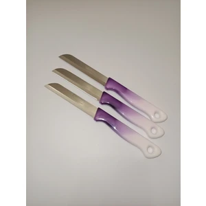 Bıçak 3'lü Set Mor Ebruli Desen