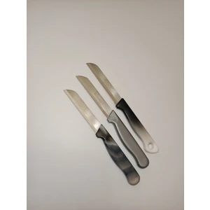 Bıçak 3'lü Set Siyah Ebruli Simli ve Mermer Desen