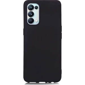 Case 4u Oppo Reno 5 Pro 5g Kılıf Klasik Mat Renkli Yumuşak Premier Silikon Siyah
