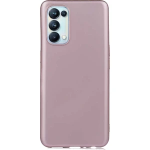 Case 4u Oppo Reno 5 Pro 5g Kılıf Klasik Mat Renkli Yumuşak Premier Silikon Rose Gold