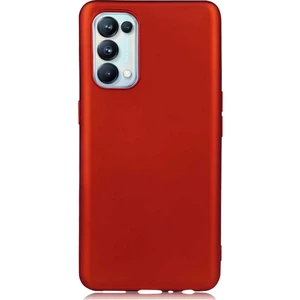 Case 4u Oppo Reno 5 Pro 5g Kılıf Klasik Mat Renkli Yumuşak Premier Silikon Kırmızı