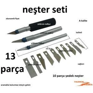 13 Parça Neşter Seti