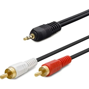 HN4408 Aux To 2rca Kablo Sarı Uç - 5m