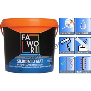 Silikonlu Mat Iç Cephe Boyası 7.5 Lt / 10 kg Su Bazlı  Avlu