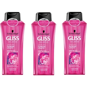 Gliss Şampuan 3 x 400ML Supreme Length