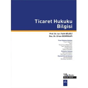 Ticaret Hukuku Bilgisi - Fatih Bilgili