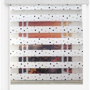 Asy Home Kahverengi Puanlı Zebra Perde