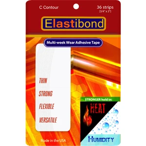 True Tape Elastibond Protez Saç Bandı Oval ( "c" ) - (2,0cm x 7.5cm) 36 Adet