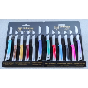 12'li Renkli Meyve Sebze Bıçak Seti