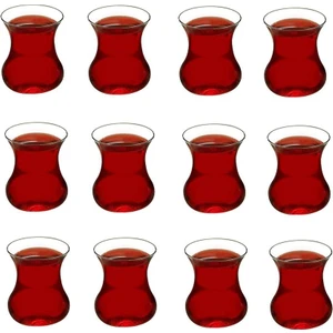 Aurora 12'li Cam Çay Bardağı