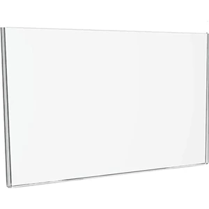 Etias Reklam A4 U Tipi Yatay Masaüstü Şeffaf Pleksi Föylük Broşürlük