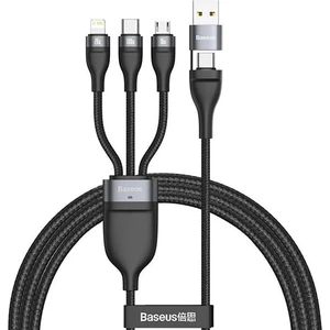 5A Flash Series Hızlı Şarj 3 In1 Başlık Micro Type-C Lightning Ikili Başlık 1. 2 mt CA2T3-G1