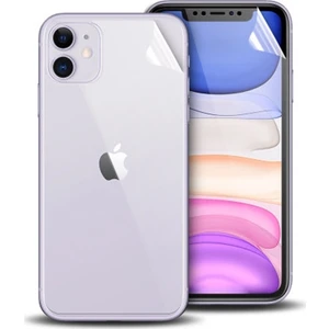 Apple iPhone 11 6.1 Film Ön Arka Full Koruyucu Membran Nano Hidrojel Koruyucu Set AL-33765