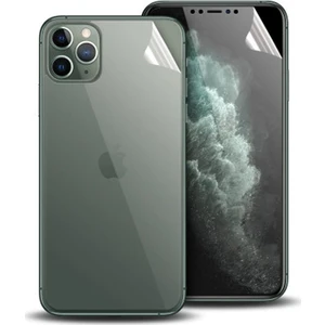 Apple iPhone 11 Pro Max 6.7 Film Ön Arka Full Koruyucu Membran Nano Hidrojel Koruyucu Set AL-33767