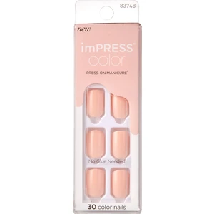 İmpress Color Kendinden Yapışkanlı Takma Tırnak Kısa Nude Ten