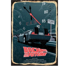 Back To The Future Mdf Poster 50 cm x 70 cm