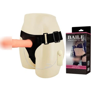 İçi Boş 20 cm Titreşimli Belden Bağlamalı Penis Realistik Protez