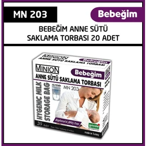 Bebeğim Anne Sütü Saklama Torbası 20'Lİ