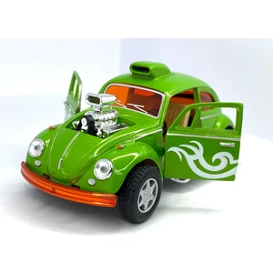 Volkswagen Beetle Custom Dragracer (Hareketli Motor) Çekbırak 5inch. Lisanslı Model Araba Oyuncak Araba