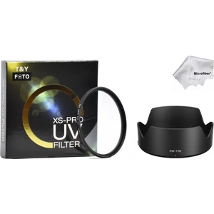 - Canon 18-135mm IS USM NANO Lens için 67mm Xs-Pro Slim Koruyucu Uv Filtre + EW-73D Parasoley