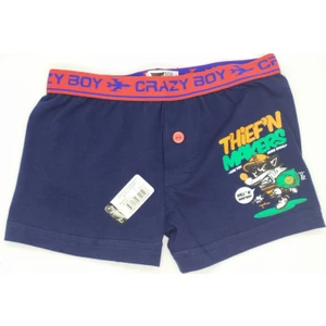 Baskılı Elastan Pamuk Renkli Erkek Çocuk Boxer 6'lı Paket